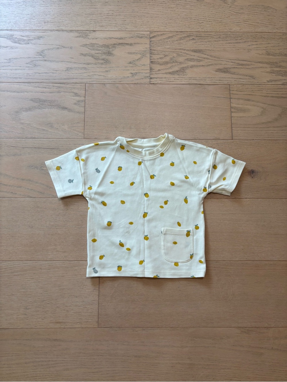 Pehr kid ivory lemon print top, size 3T